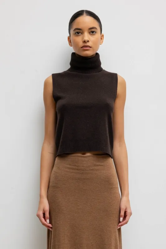 Zoe Sleeveless Turtleneck sold by Leset