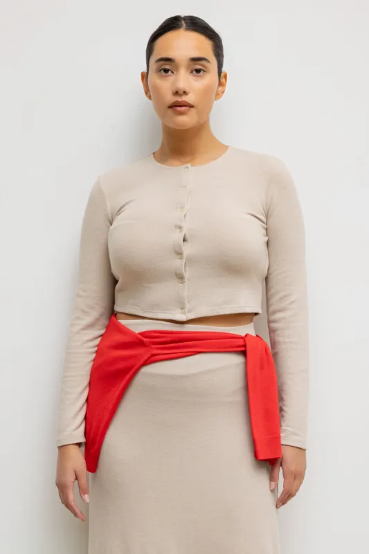 Lauren Crop Cardigan II sold by Leset