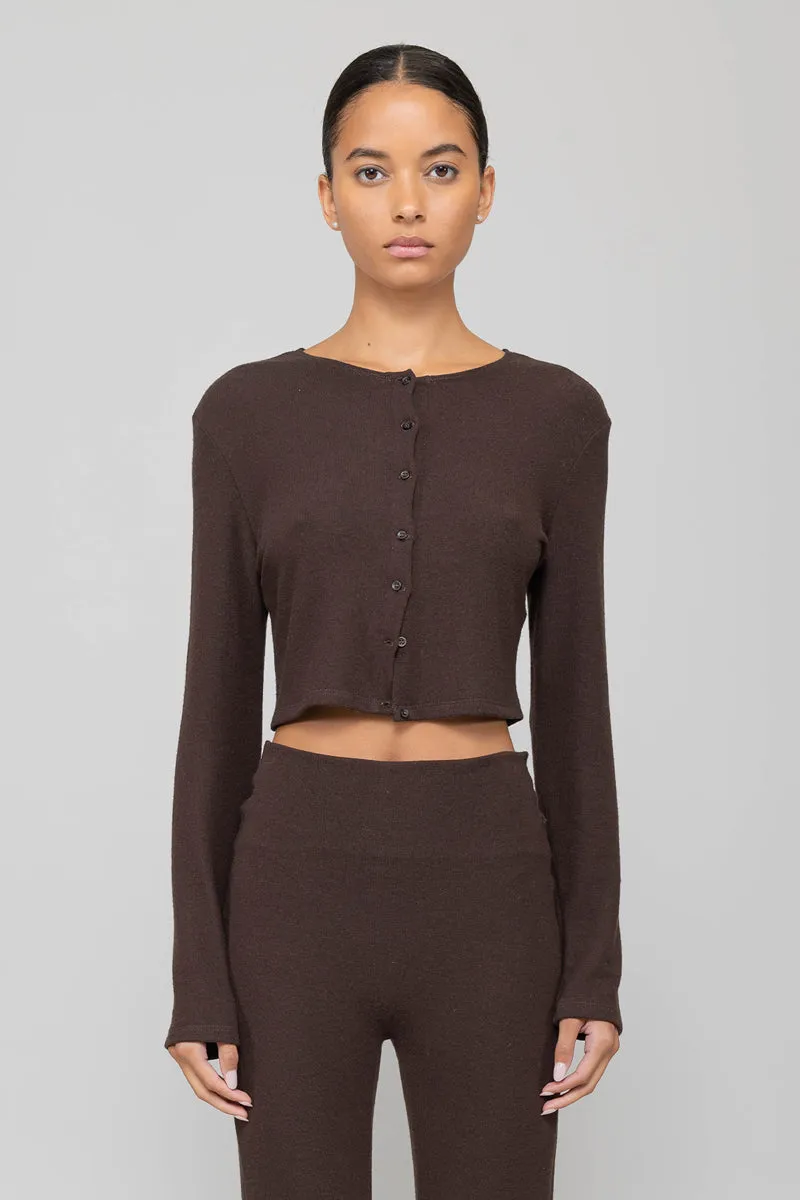 Lauren Crop Cardigan II sold by Leset