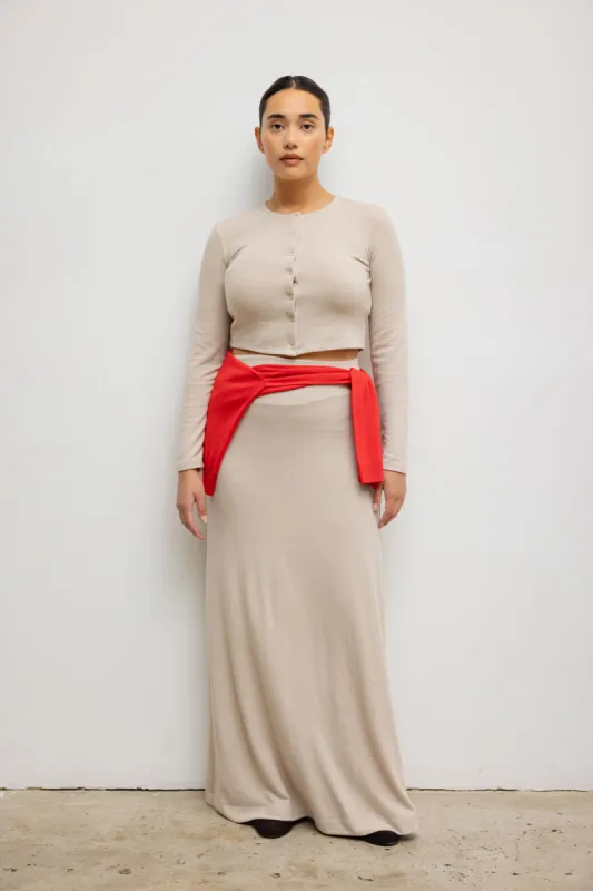 Lauren High Waist Maxi Skirt sold by Leset