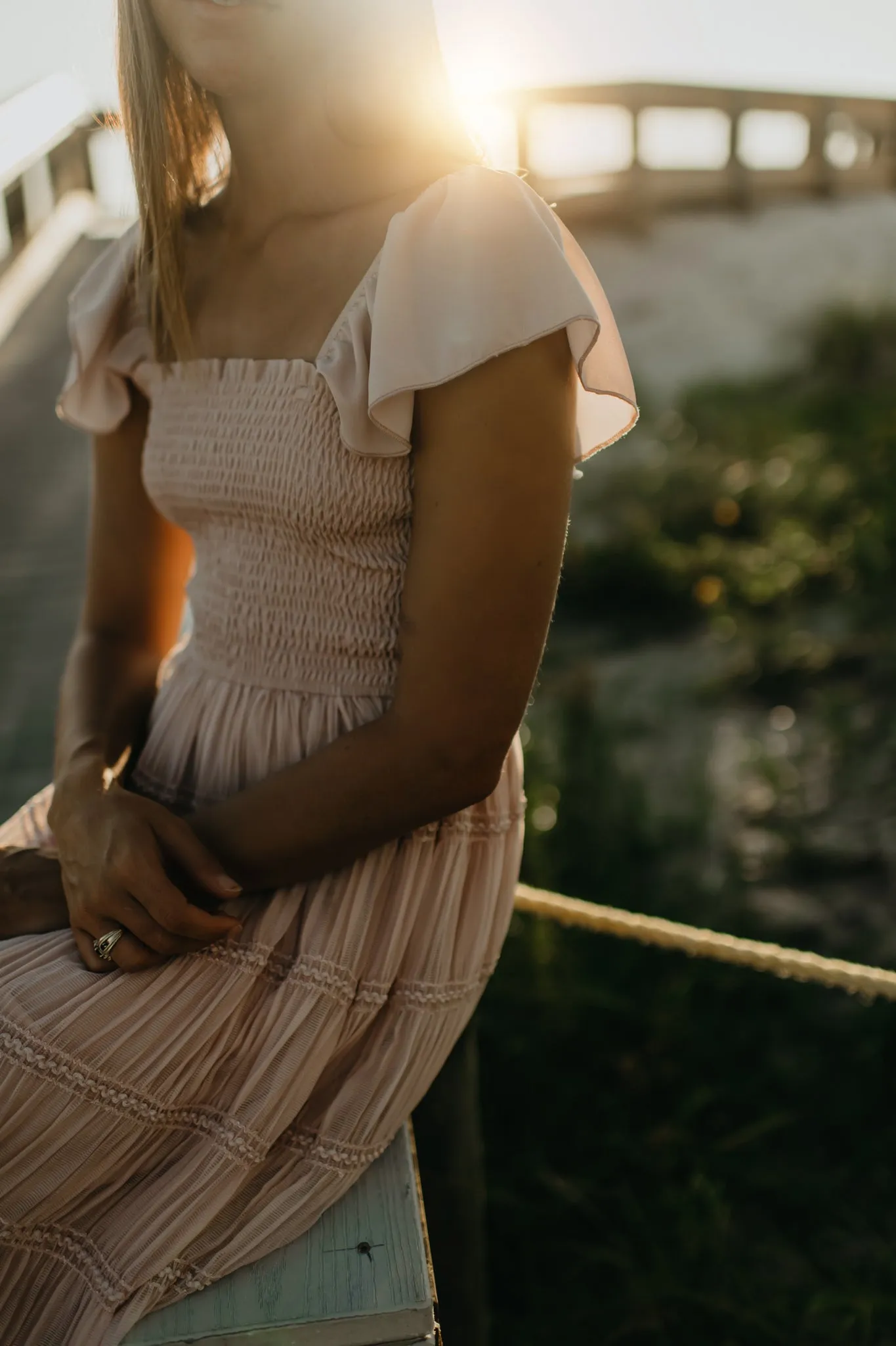 Women's Marabella Dress (soft pink chiffon) sold by Indie Blue product image thumbnail 3