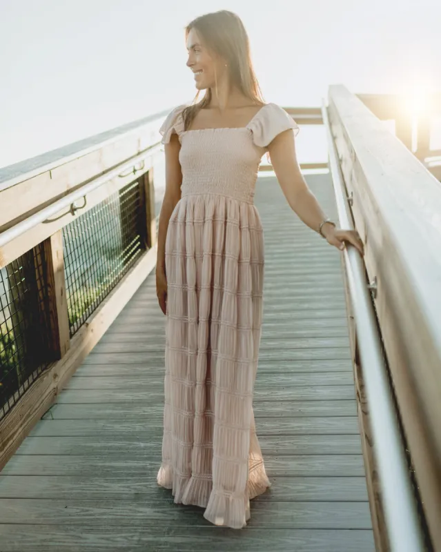 Women's Marabella Dress (soft pink chiffon) made by Sundae School