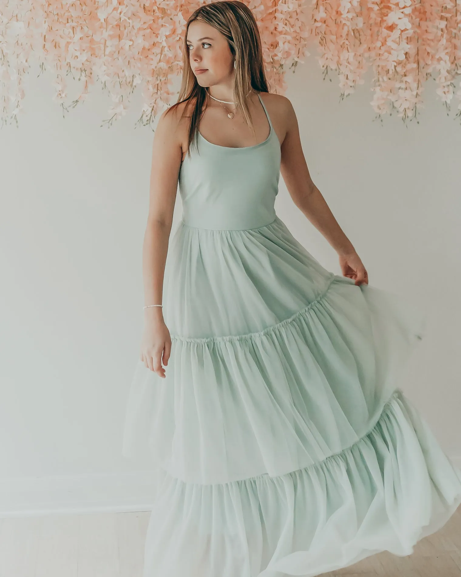Women's Wendy Dress (mint tulle) sold by Indie Blue product image thumbnail 3