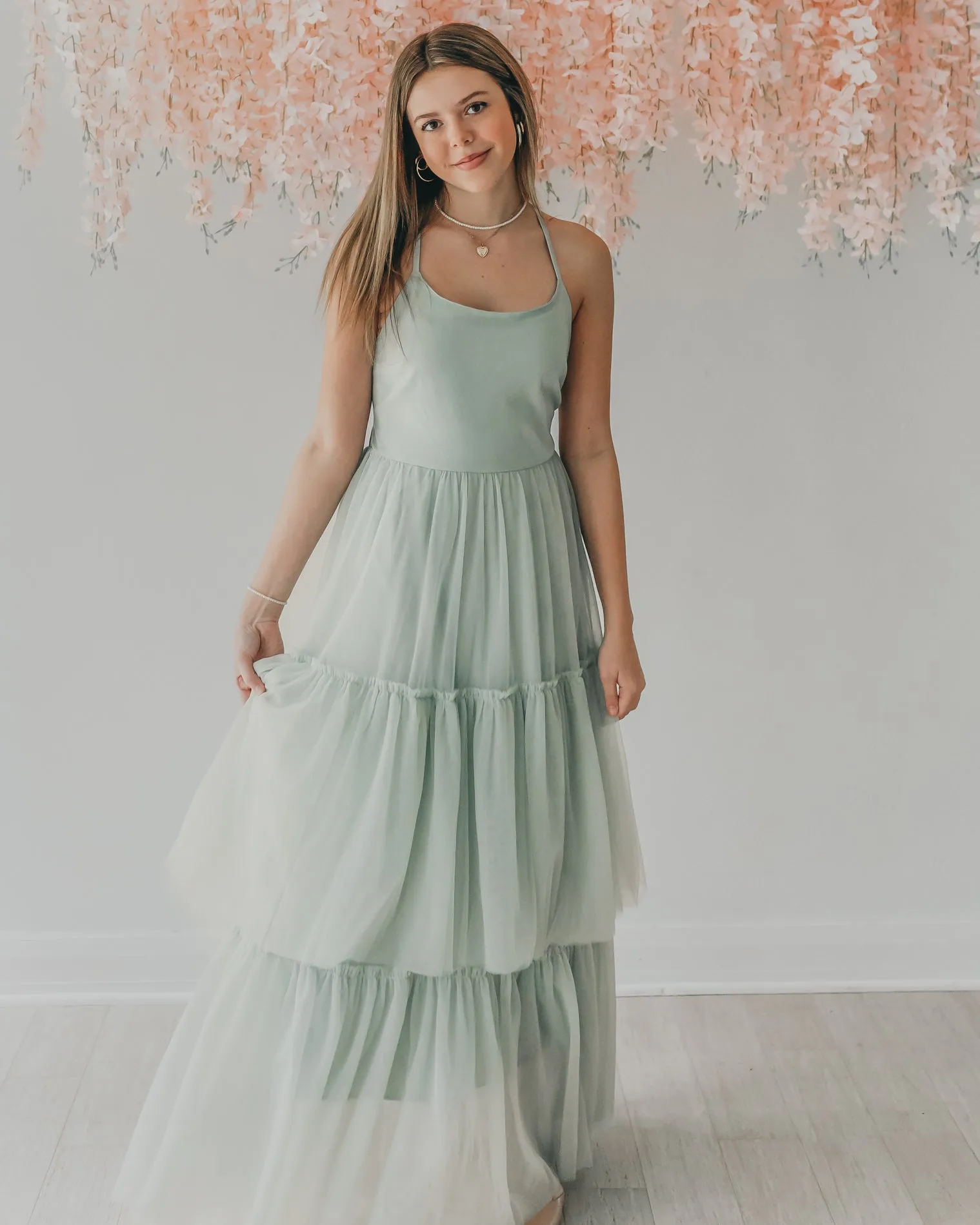 Women's Wendy Dress (mint tulle) sold by Indie Blue product image thumbnail 4