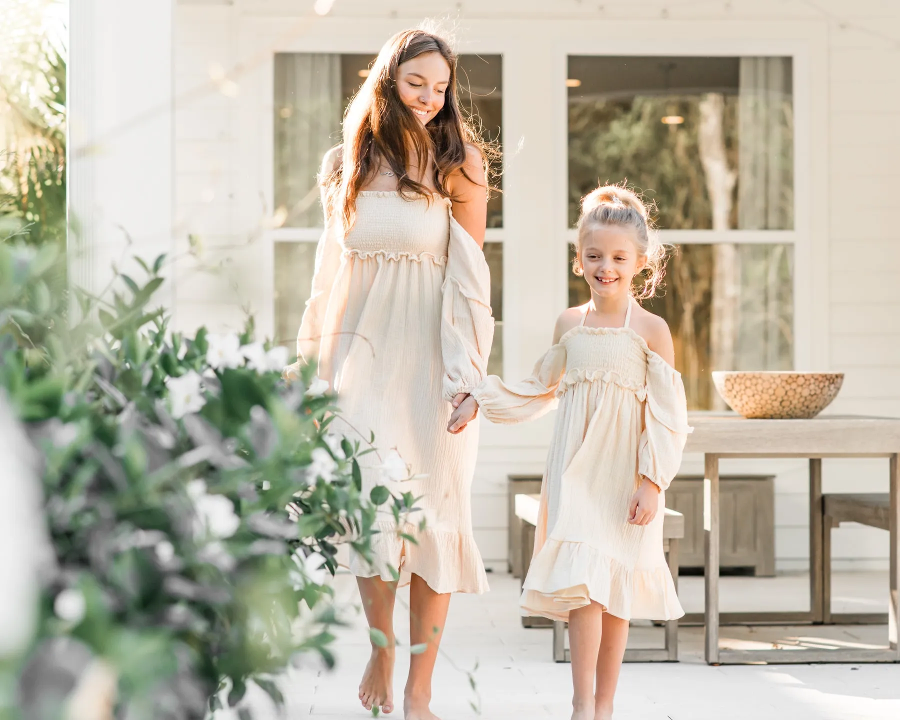 Women's Pippa Muslin Dress (sand) sold by Indie Blue product image thumbnail 5