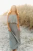 Women's Kiki Bubble Top (soft teal muslin) sold by Indie Blue