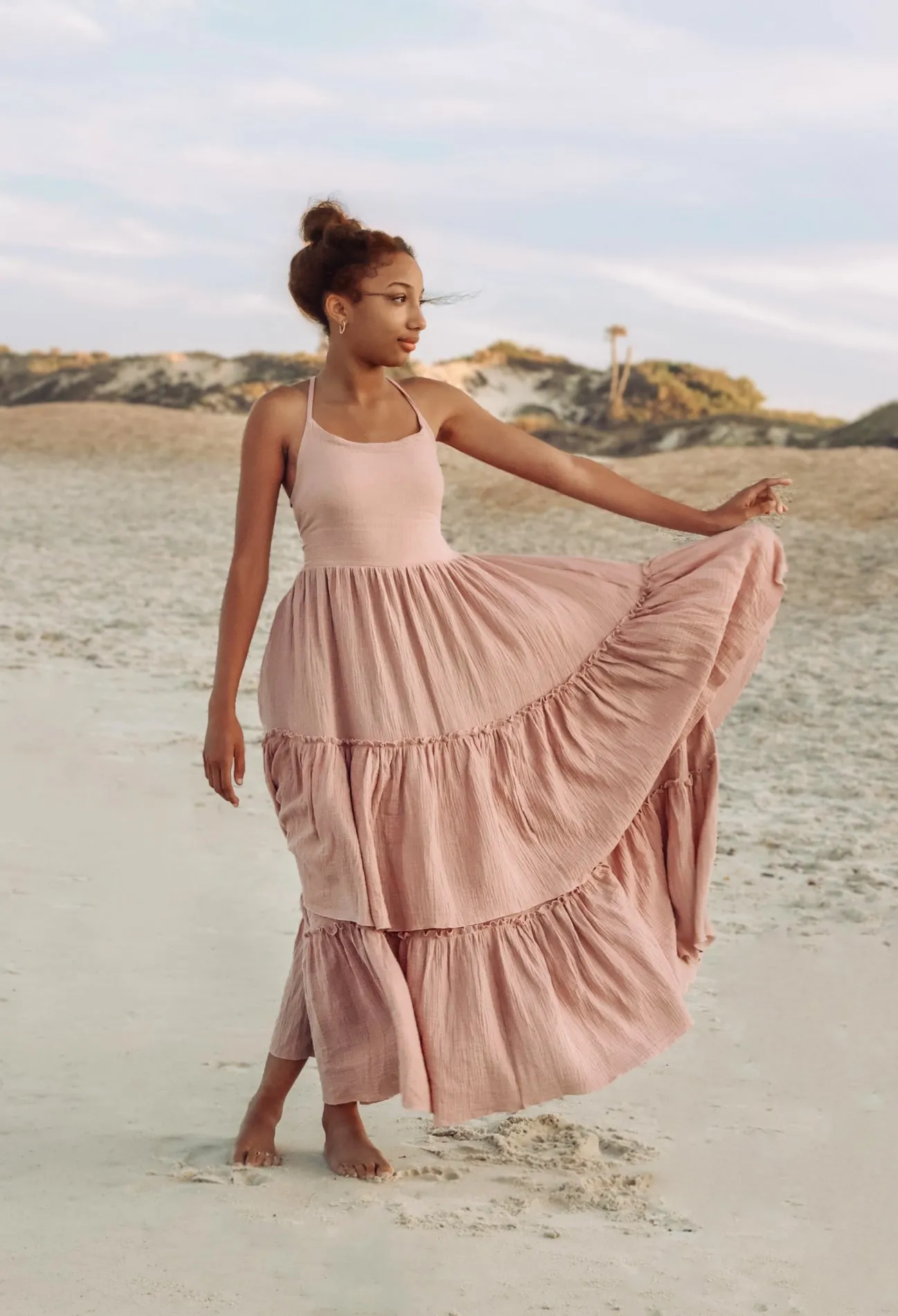 Women's Wendy Dress (peony muslin) sold by Indie Blue product image thumbnail 2