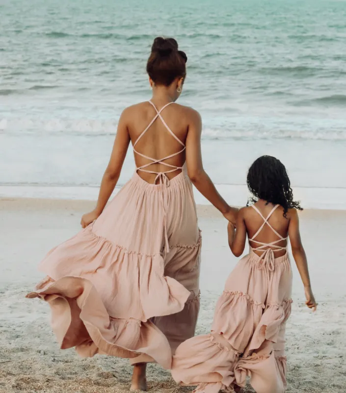 Women's Wendy Dress (peony muslin) sold by Indie Blue