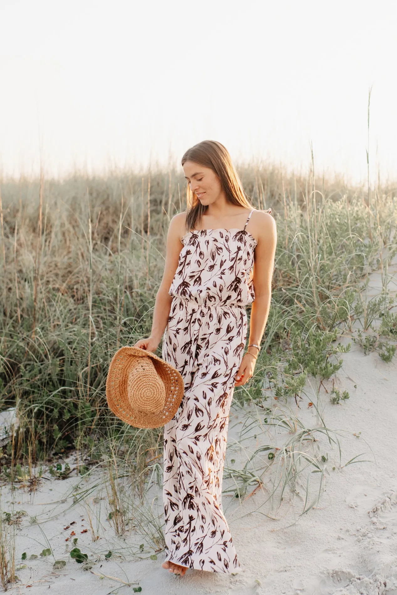 Women's Janice Romper (cocoa tulip) sold by Indie Blue
