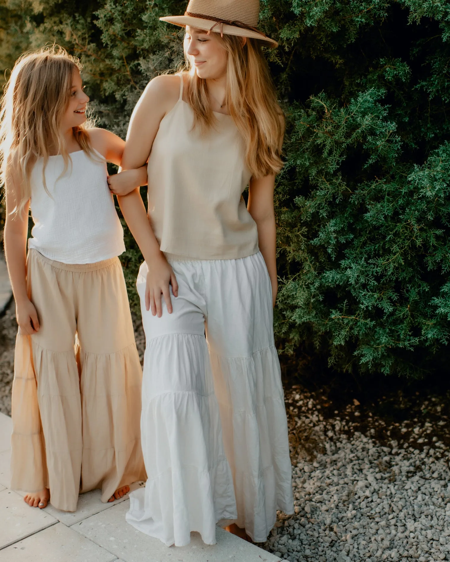 Women's Cassie Top (almond soft linen) sold by Indie Blue product image thumbnail 2