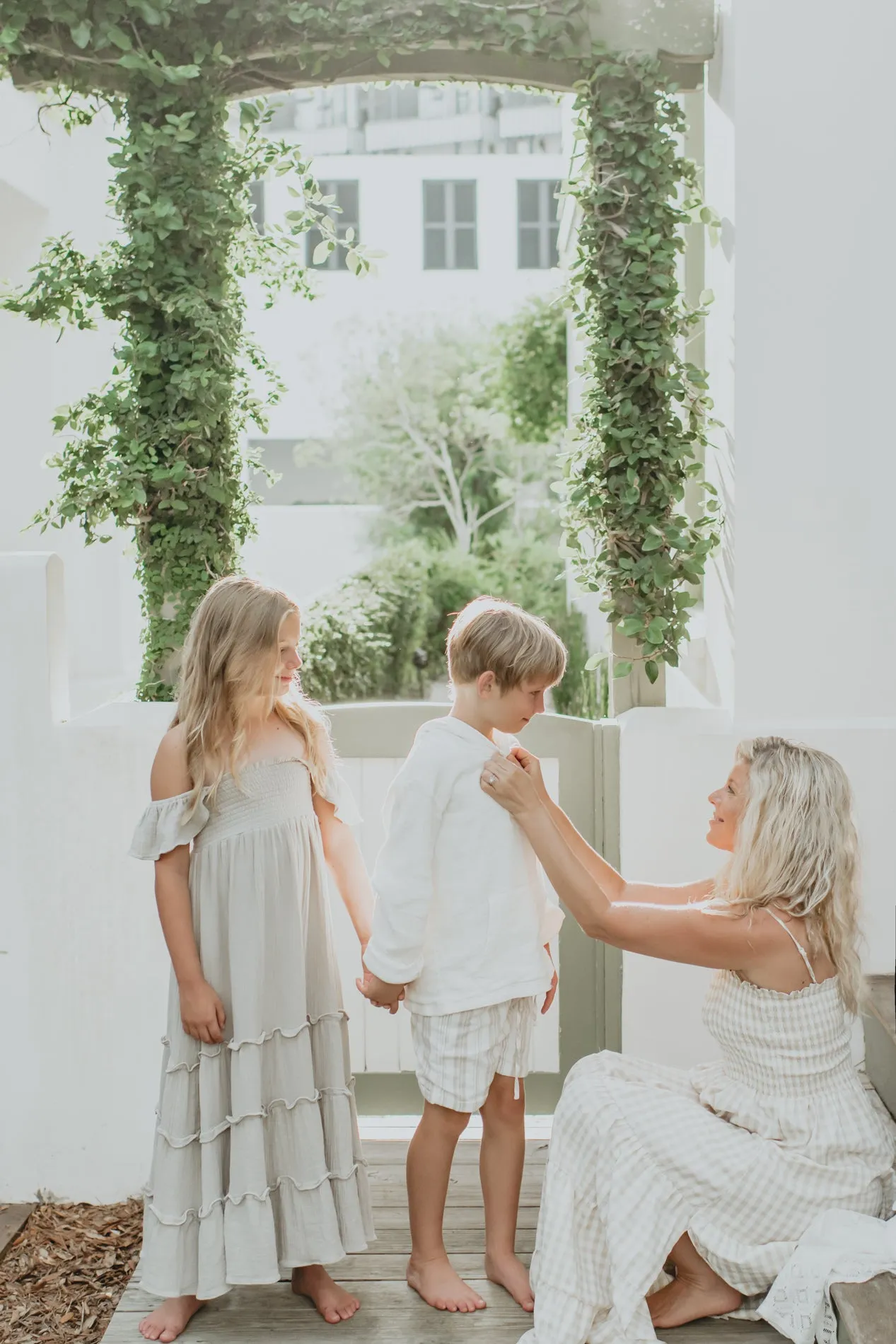 Women's Stella Maxi (tan gingham) sold by Indie Blue product image thumbnail 4