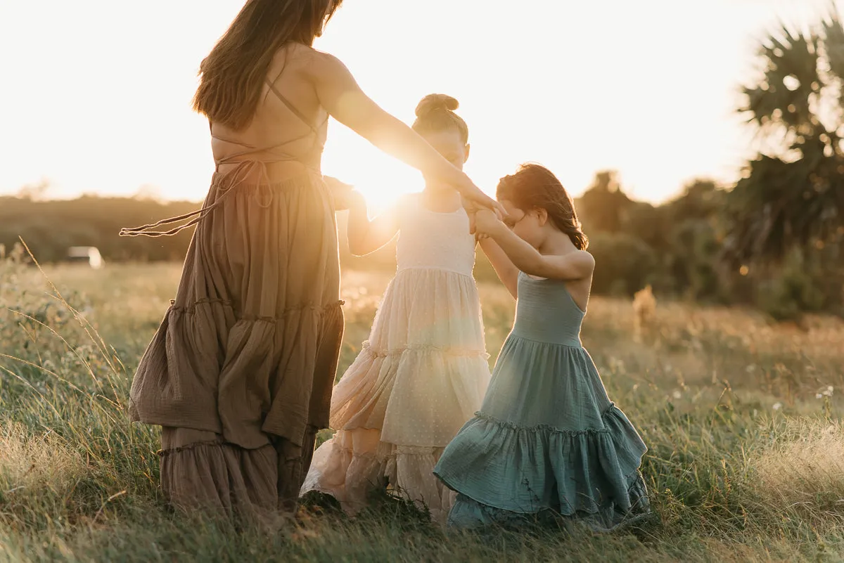 Women's Wendy Dress (mocha muslin) sold by Indie Blue product image thumbnail 4