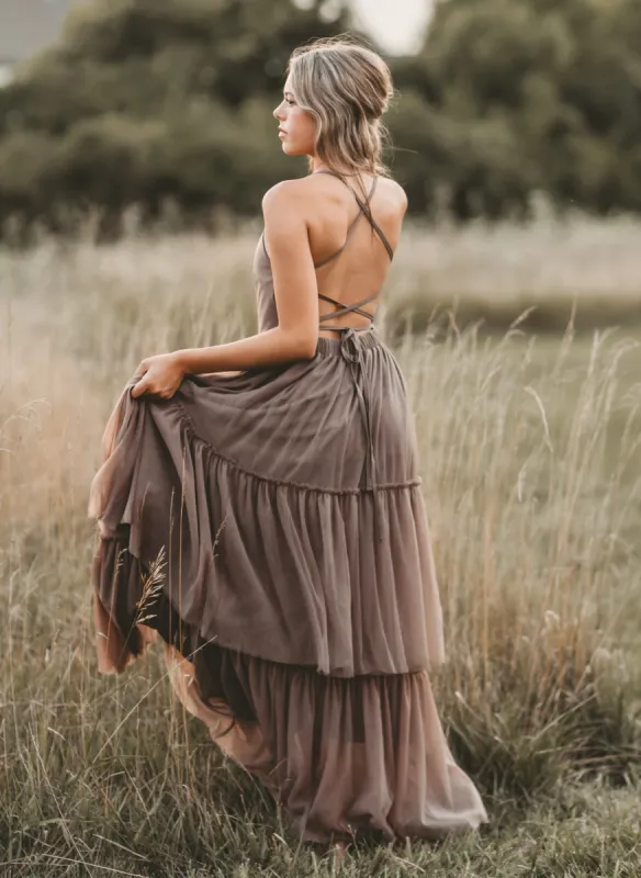 Women's Wendy Dress (mocha tulle) sold by Indie Blue
