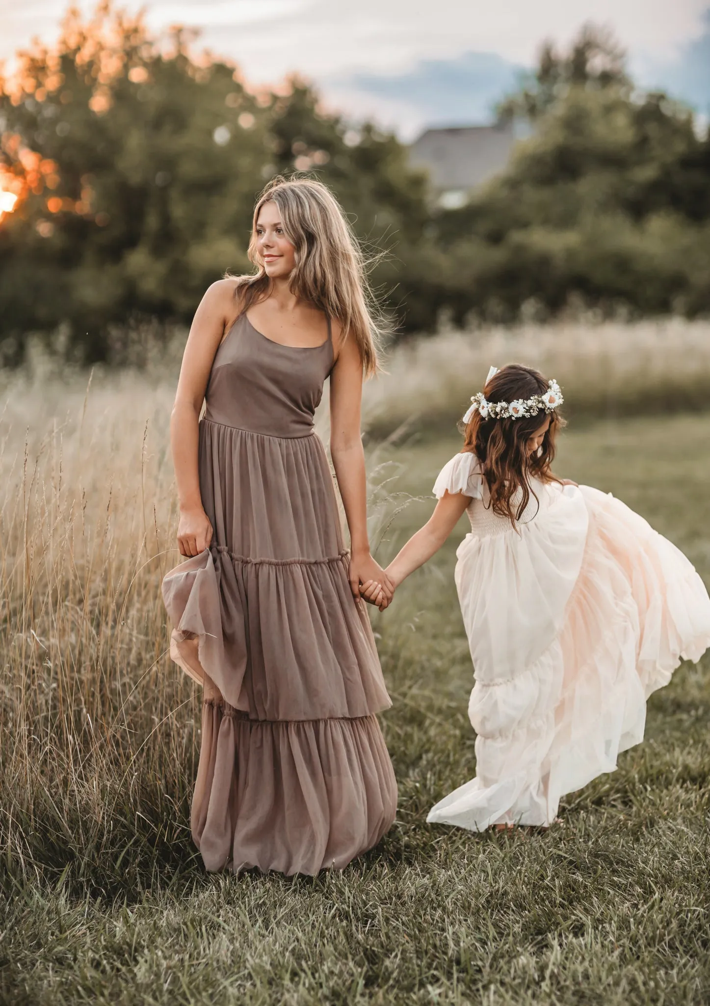 Women's Wendy Dress (mocha tulle) sold by Indie Blue product image thumbnail 4