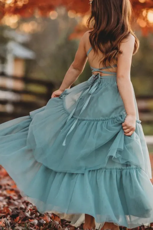 Women's Wendy Dress (soft teal tulle) sold by Indie Blue