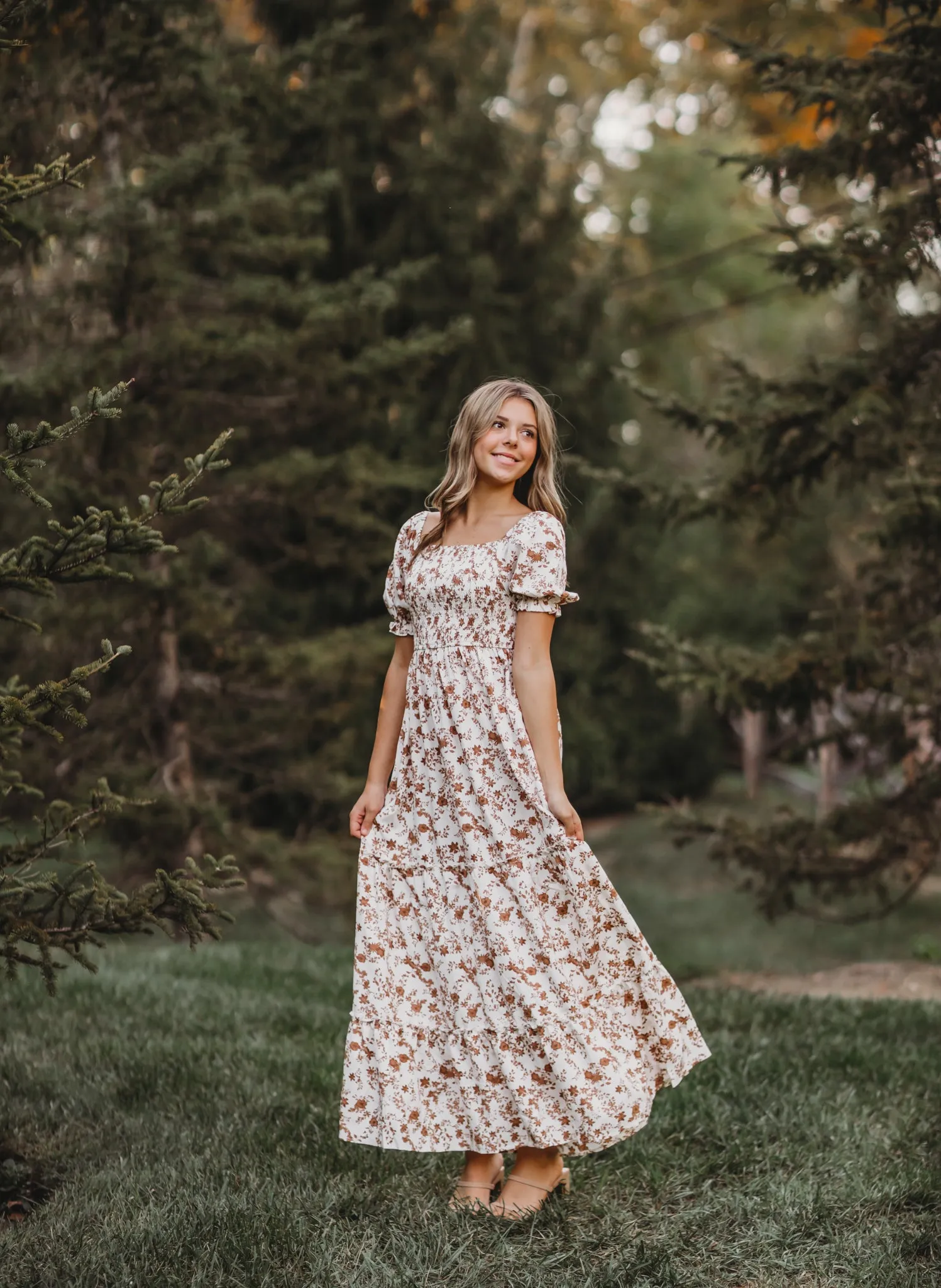 Women's Elle (mocha floral) sold by Indie Blue product image thumbnail 5