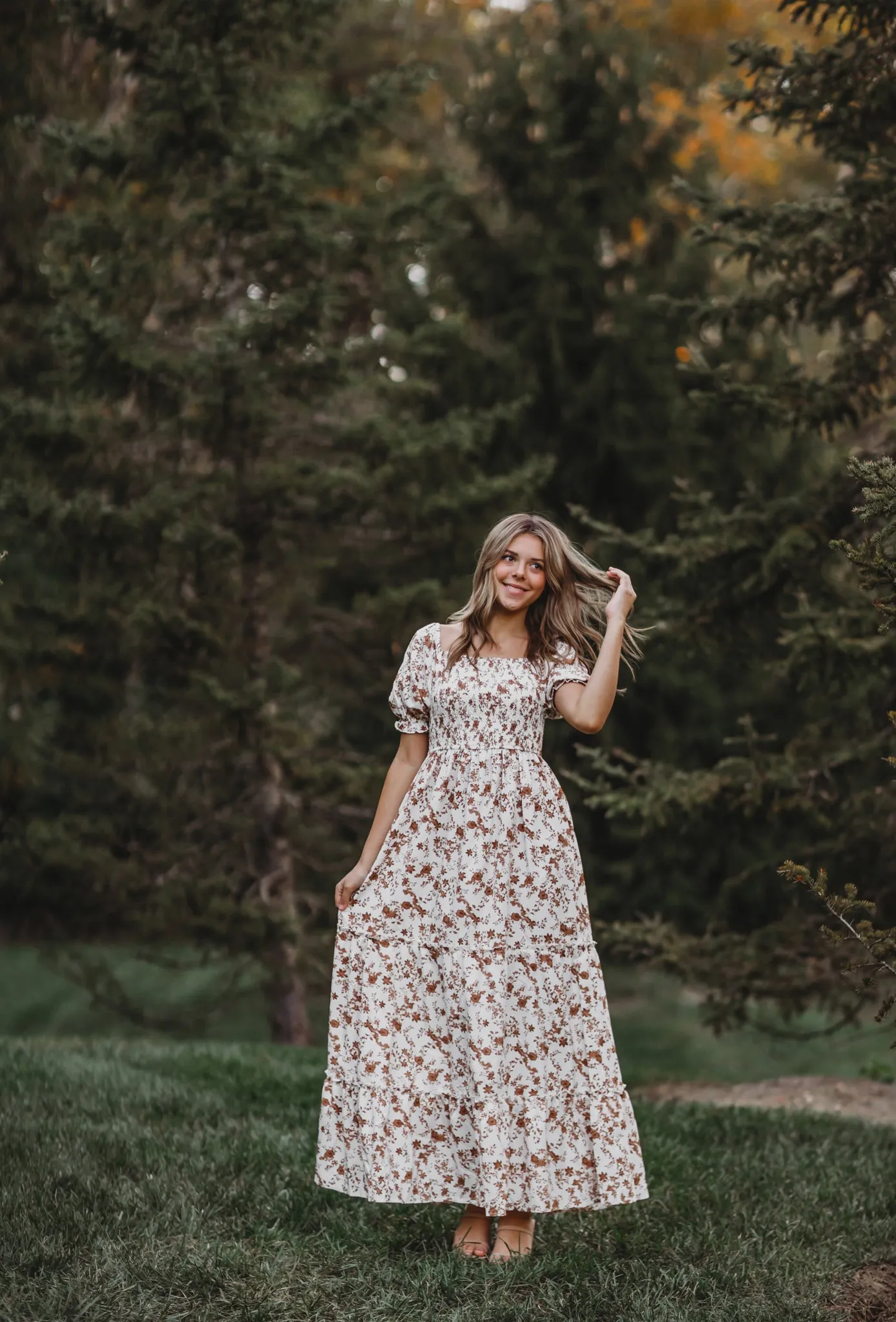 Women's Elle (mocha floral) sold by Indie Blue product image thumbnail 3