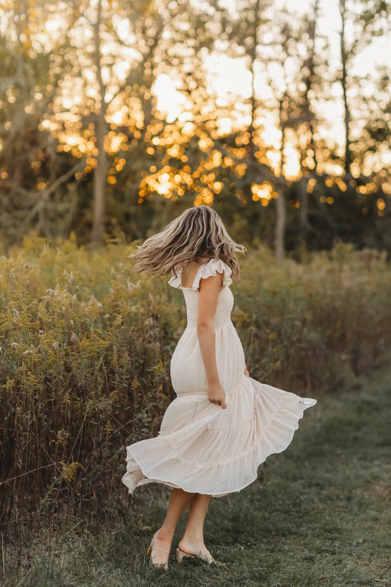 Women's Pia Dress (natural swiss dot) sold by Indie Blue product image thumbnail 4