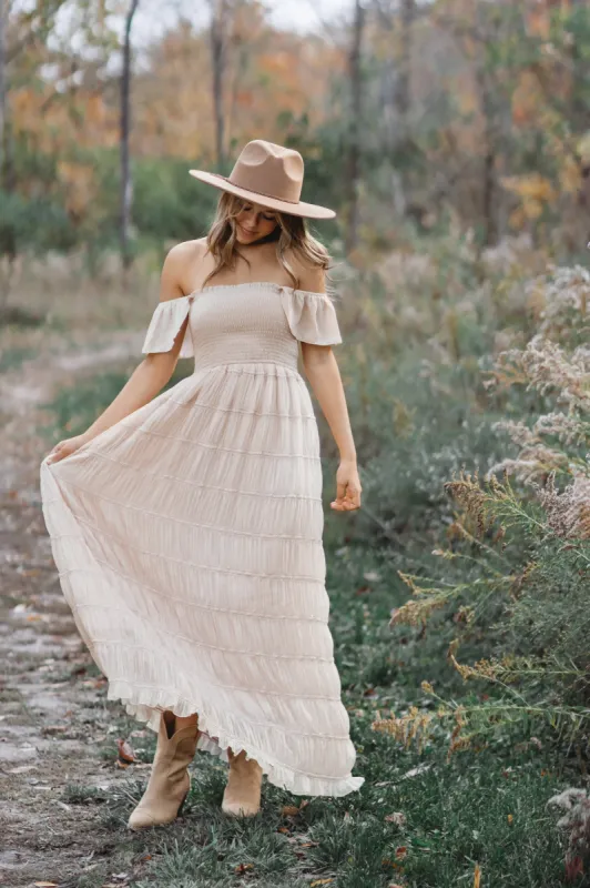 Women's Marabella Dress (natural chiffon) sold by Indie Blue