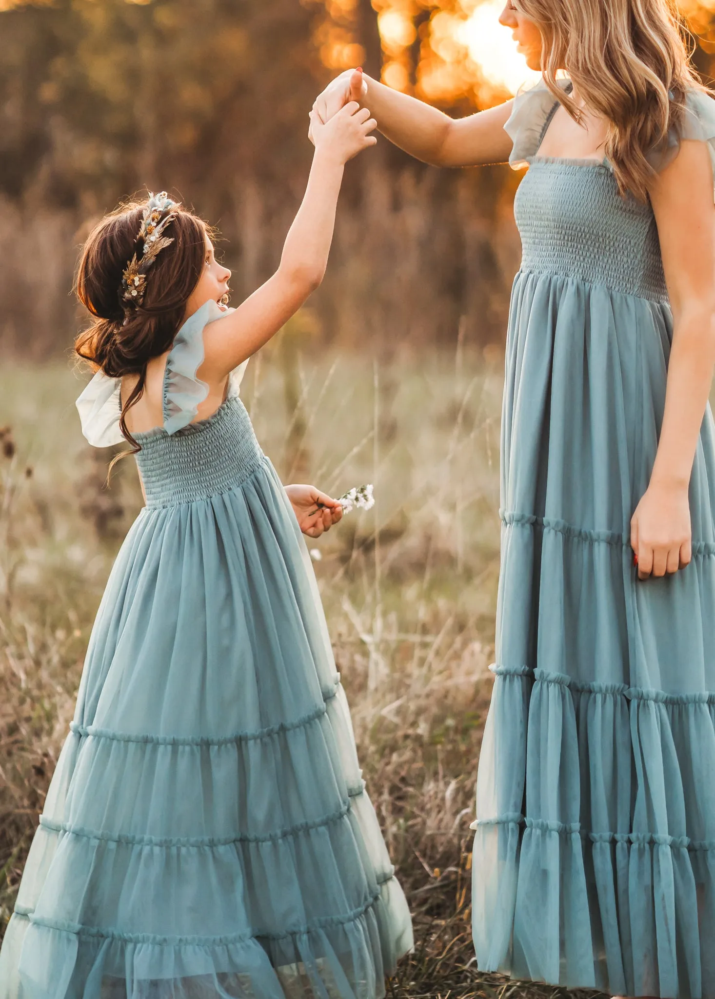 Women's Marabella Dress (soft teal tulle) sold by Indie Blue product image thumbnail 4