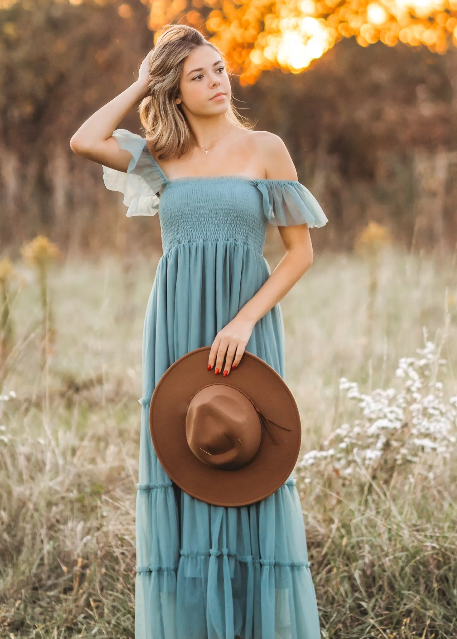 Women's Marabella Dress (soft teal tulle) sold by Indie Blue product image thumbnail 3