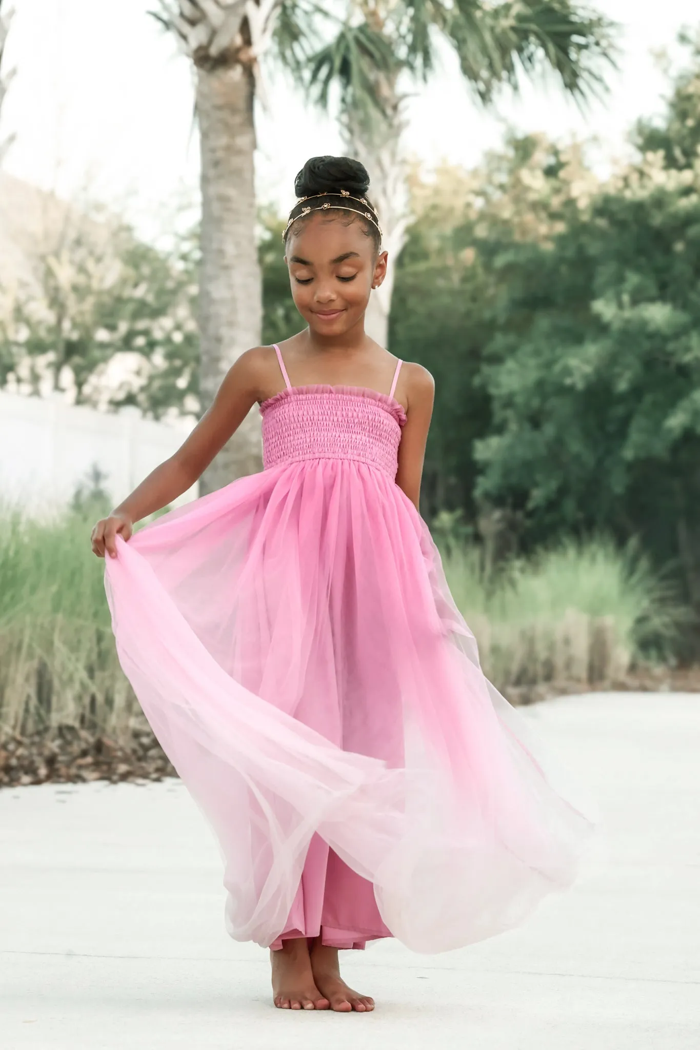 Women's Isa Maxi (pink ombré tulle) sold by Indie Blue product image thumbnail 5