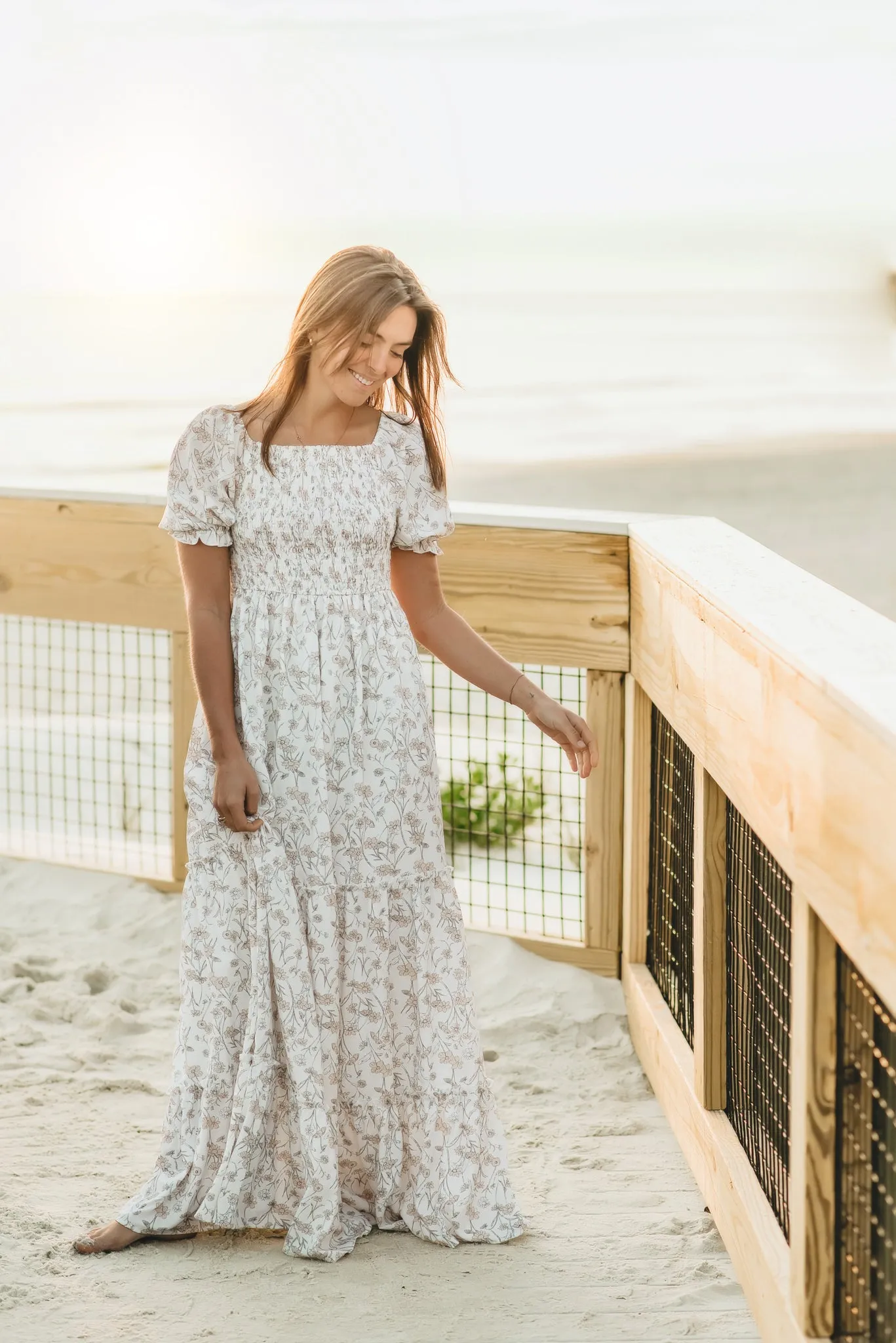 Women's Elle Dress (art floral) sold by Indie Blue