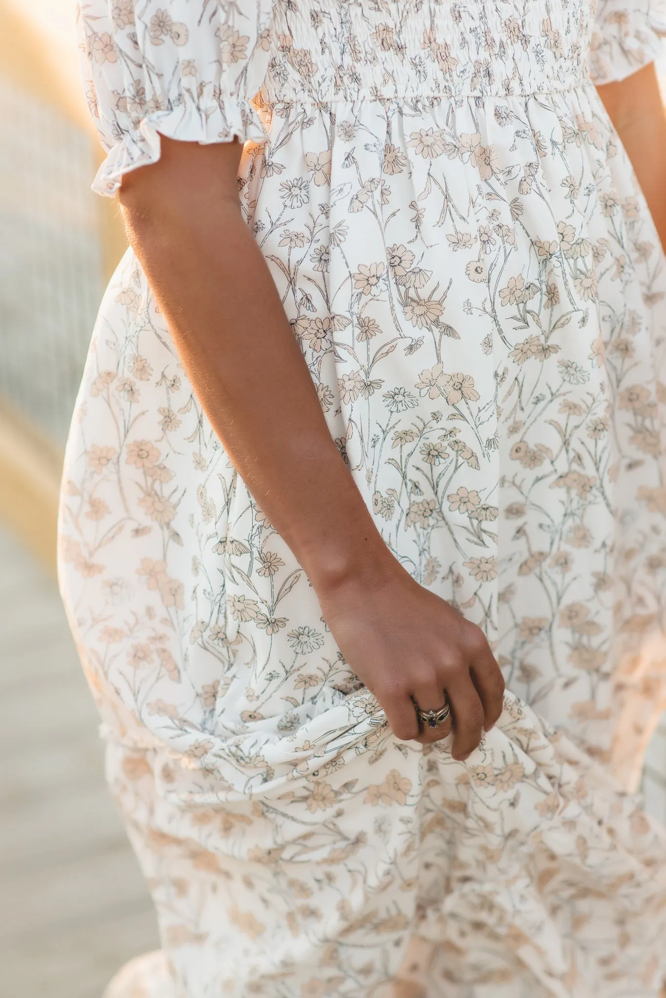 Women's Elle Dress (art floral) sold by Indie Blue product image thumbnail 3