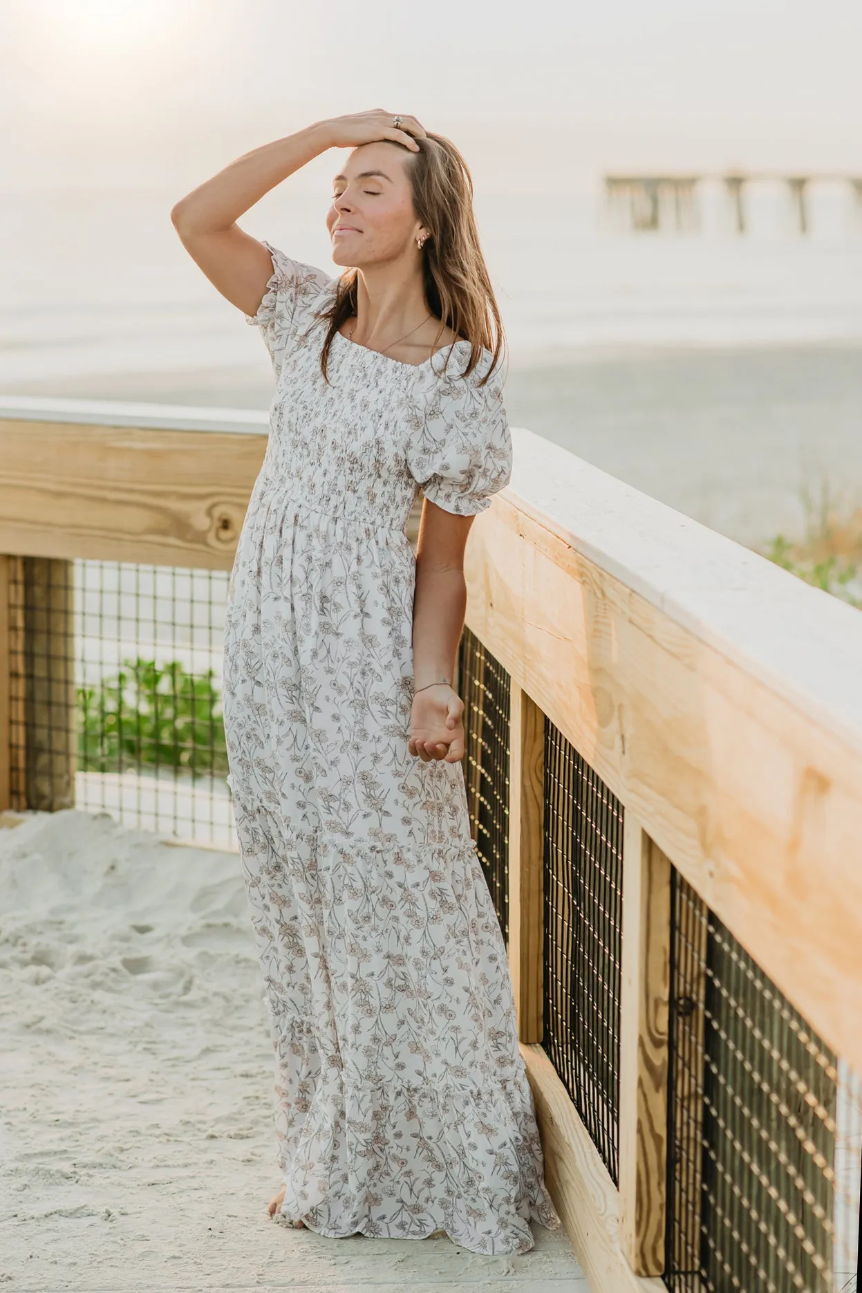 Women's Elle Dress (art floral) sold by Indie Blue product image thumbnail 4