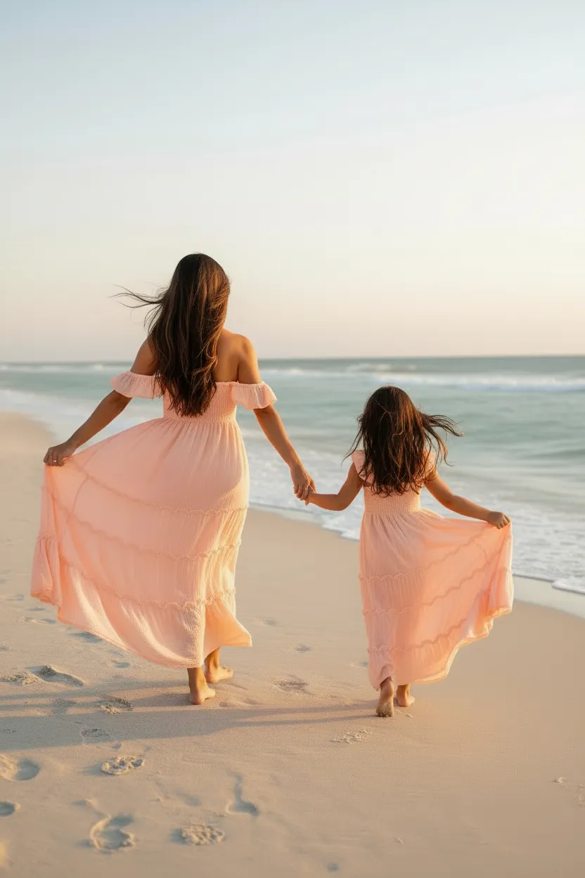 Women's Marabella Dress (vibrant coral muslin) sold by Indie Blue product image thumbnail 2