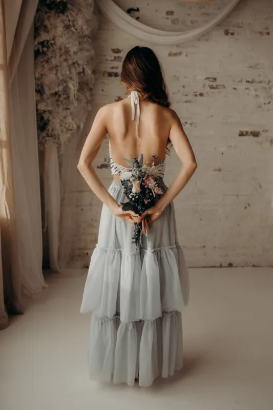 Women's Nila Skirt (airy blue tulle) FINAL SALE sold by Indie Blue