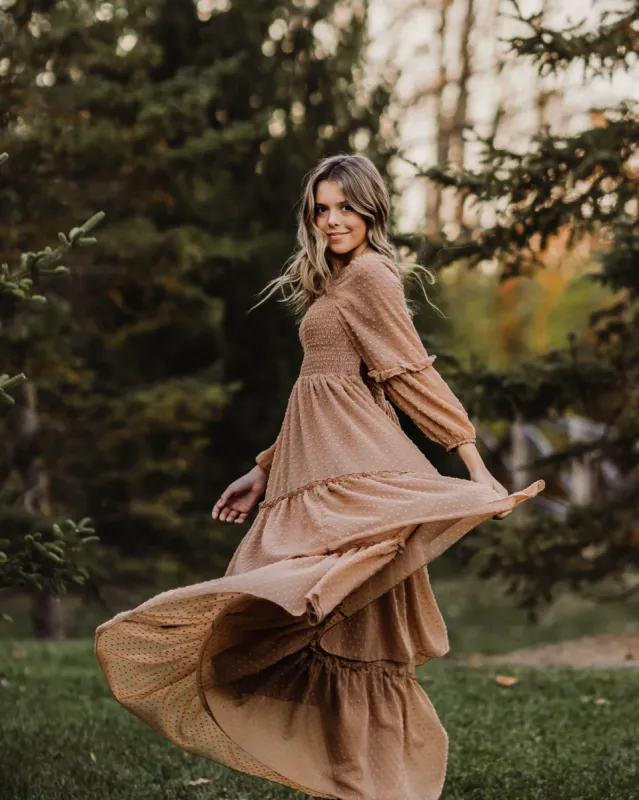 Women's Jolene (mocha swiss dot) sold by Indie Blue