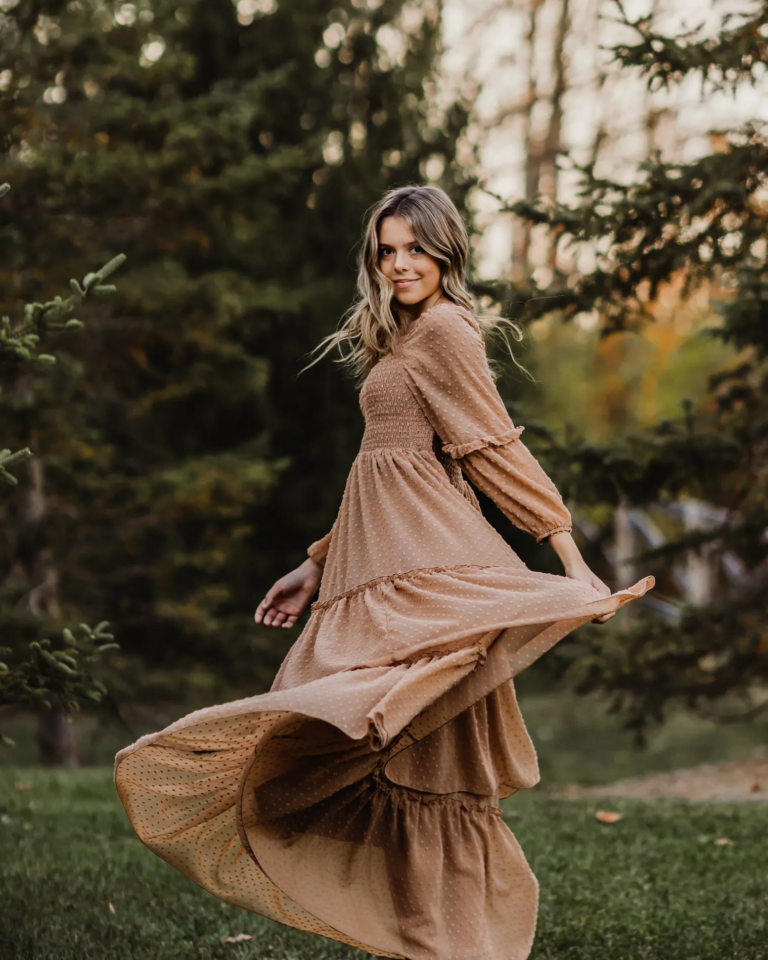 Women's Jolene (mocha swiss dot) sold by Indie Blue