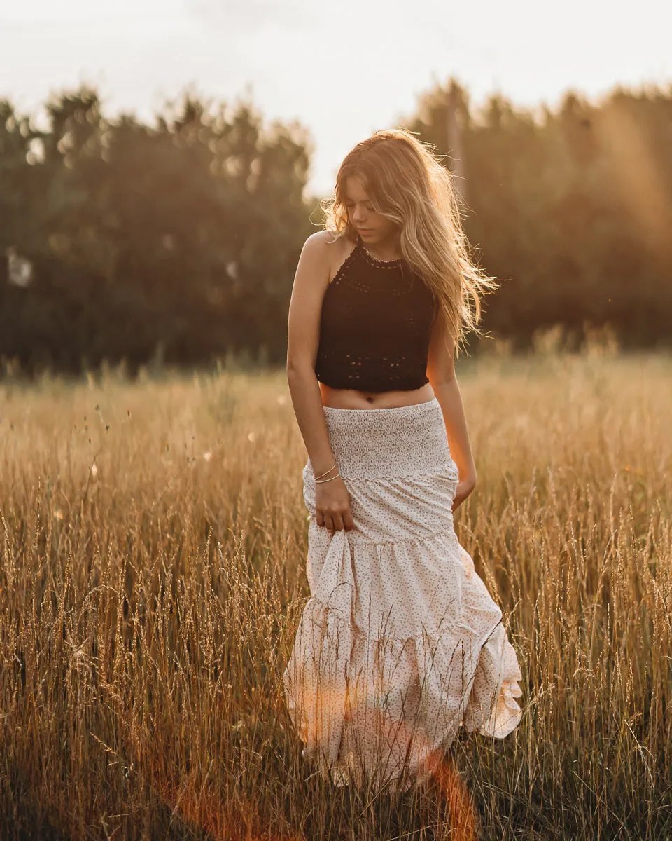 Women's Bella Dress-Skirt (ivory print) sold by Indie Blue product image thumbnail 5