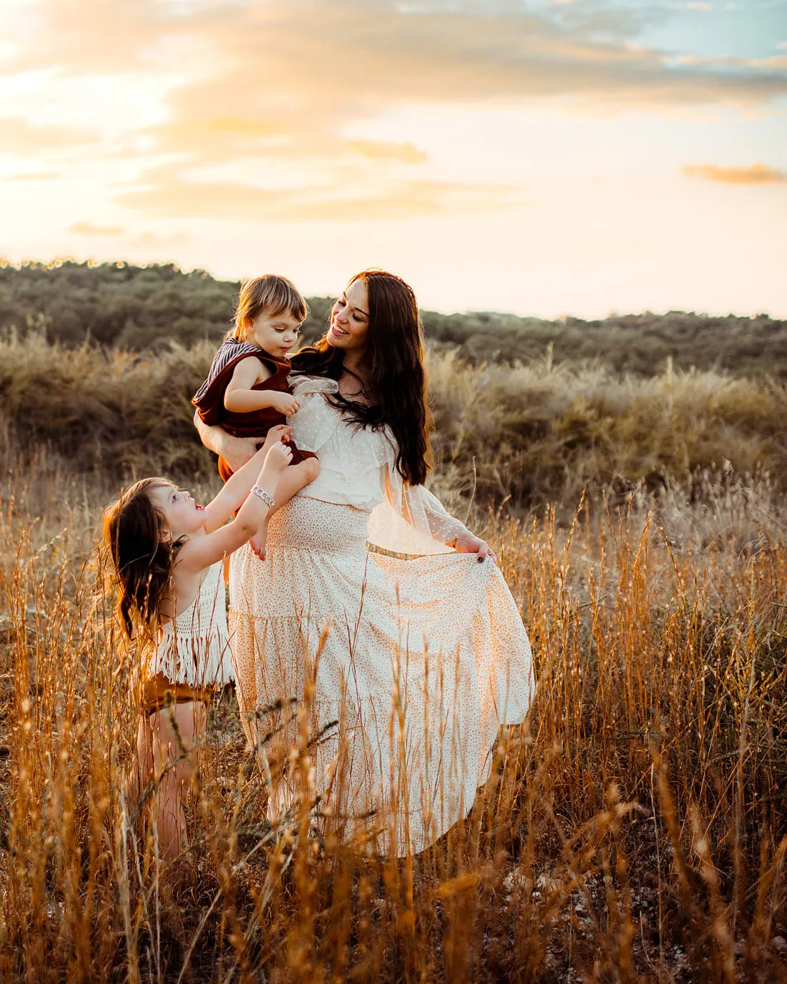 Women's Bella Dress-Skirt (ivory print) sold by Indie Blue product image thumbnail 2