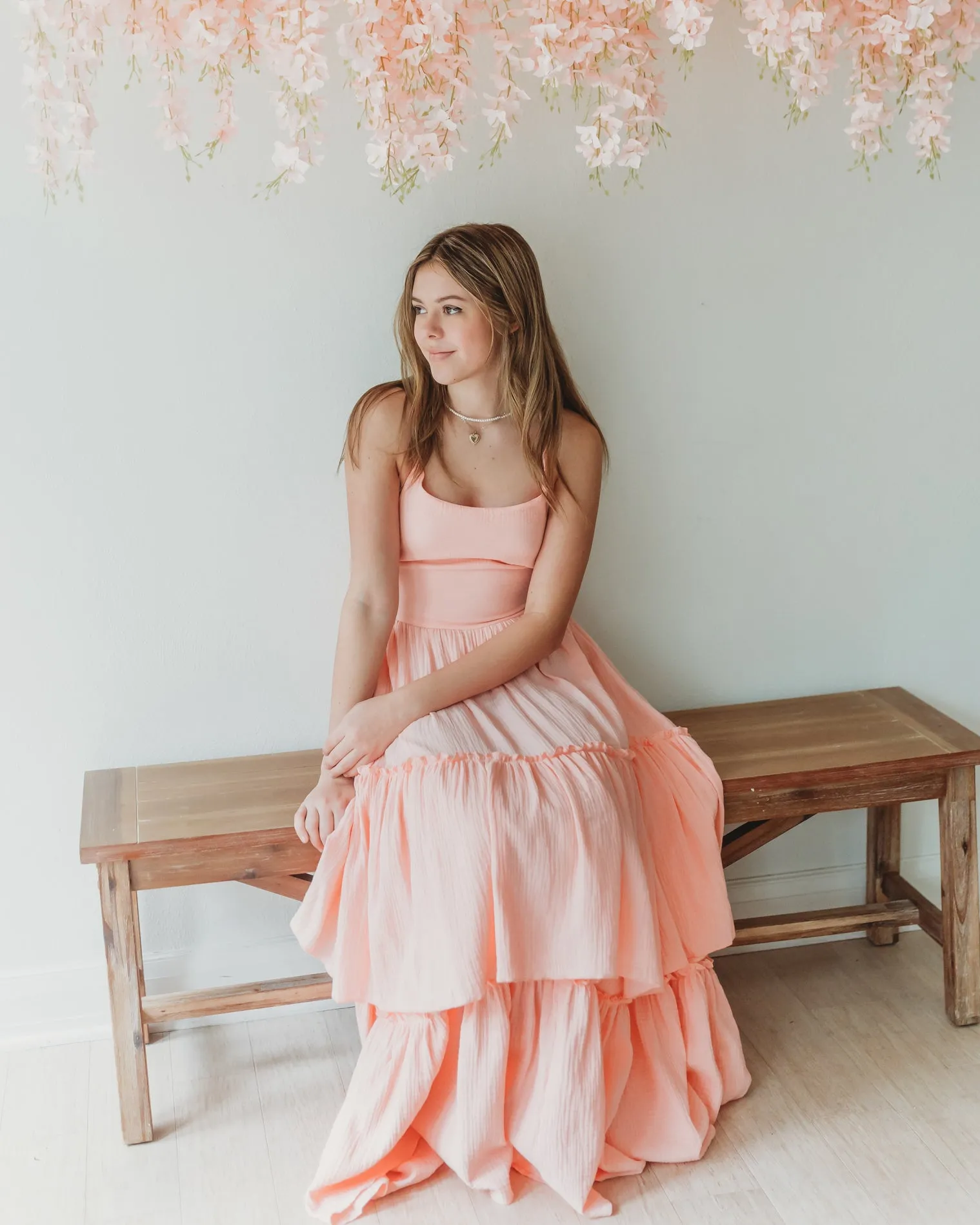 Women's Wendy Dress (vibrant coral muslin) sold by Indie Blue product image thumbnail 4