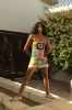 Crochet Patchwork Mini Dress sold by Pitusa