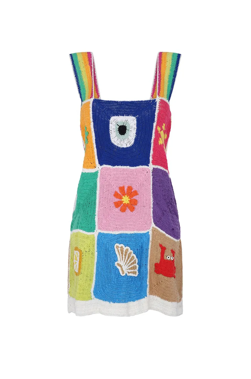 Crochet Patchwork Mini Dress sold by Pitusa product image thumbnail 5