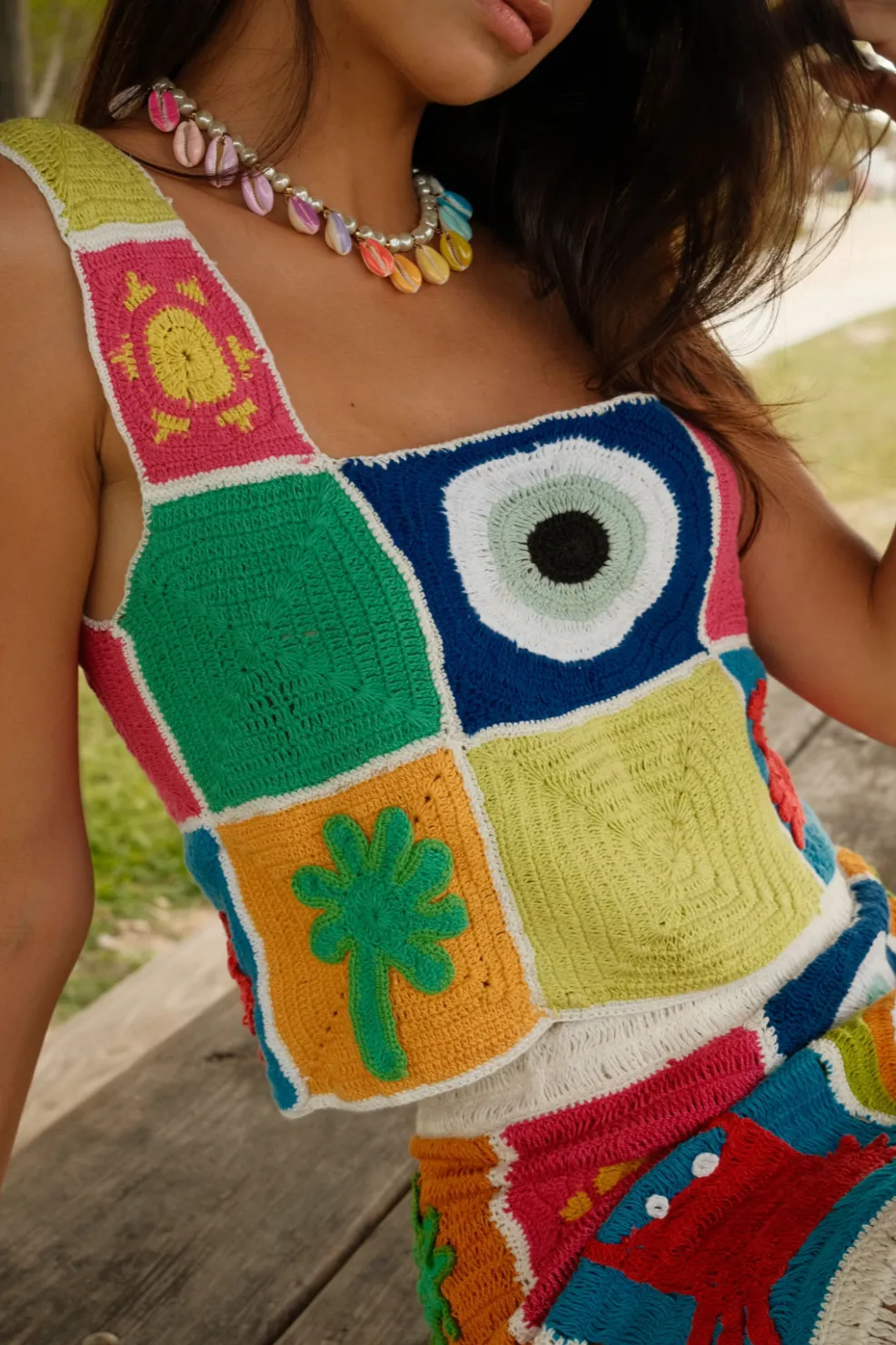 Crochet Patchwork Top sold by Pitusa product image thumbnail 3