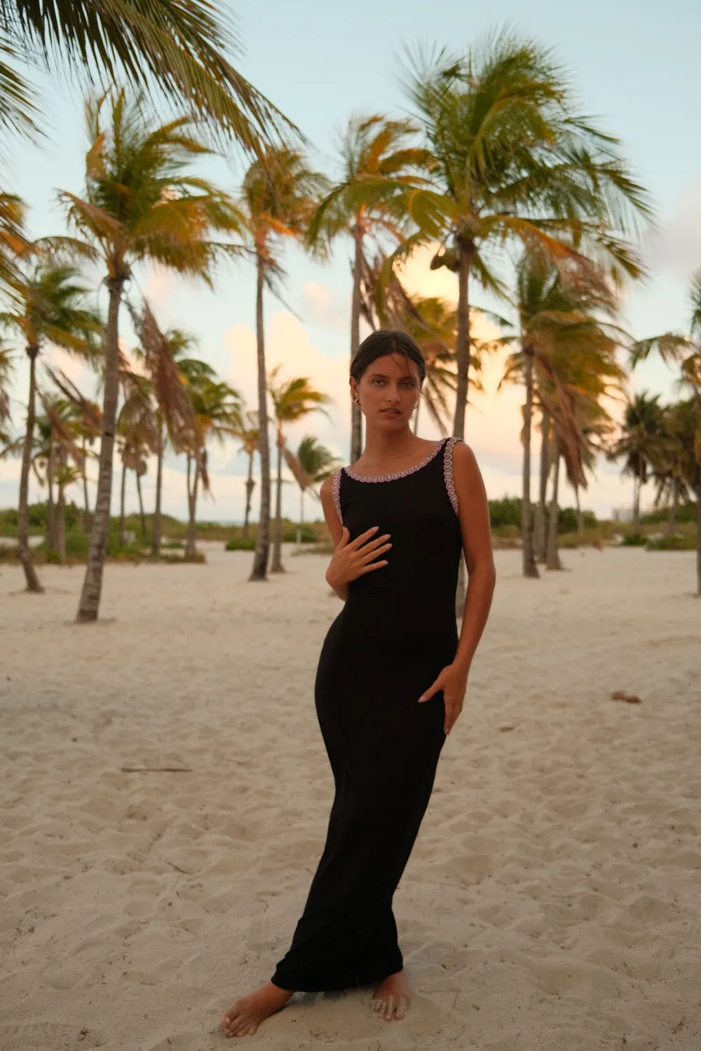 Open V-back Knit Dress sold by Pitusa product image thumbnail 3