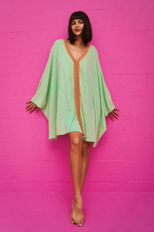 Embroidered Beetle Kaftan sold by Pitusa