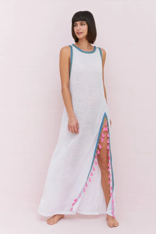 Tassel Slit Dress sold by Pitusa