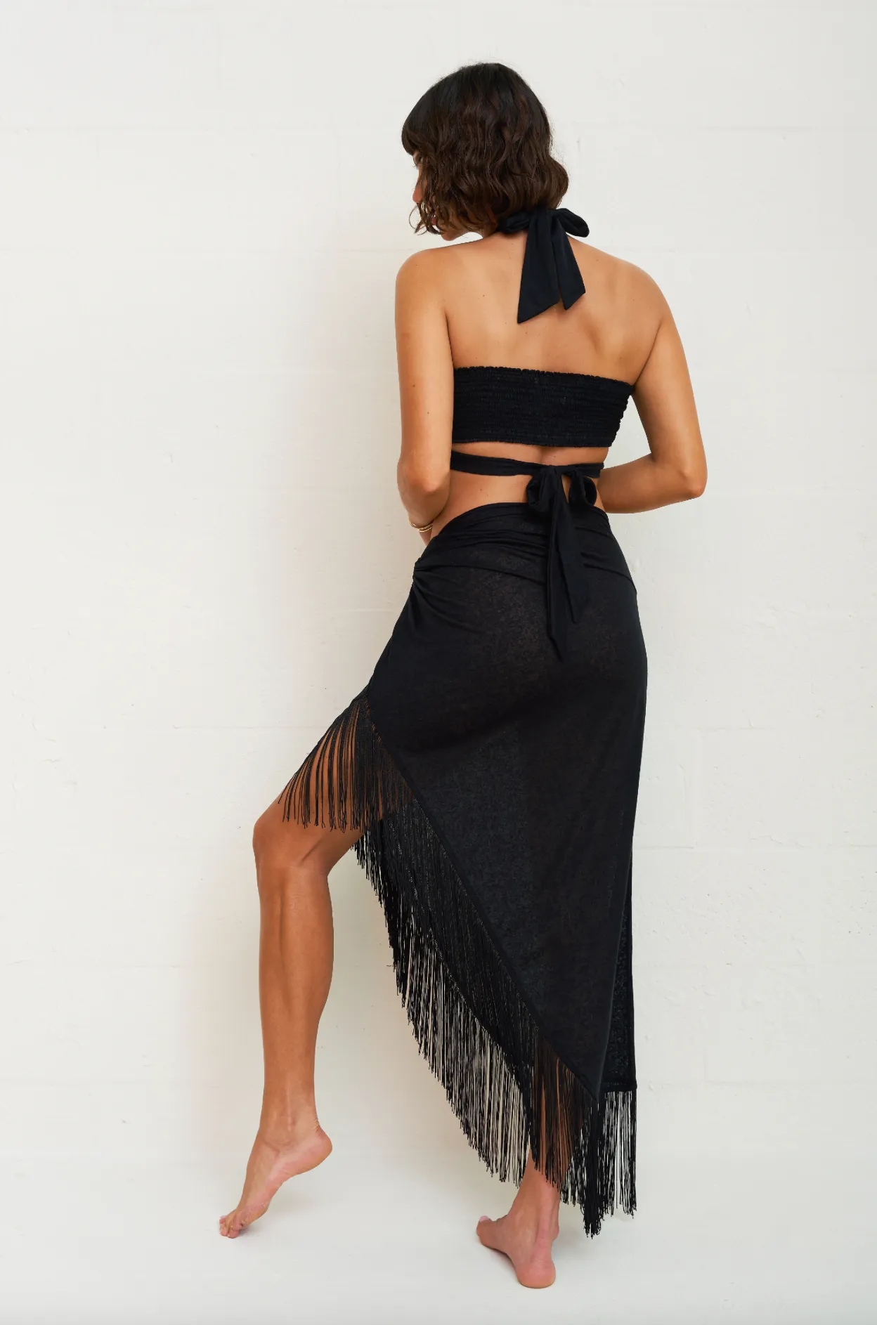Fringed Sarong Skirt sold by Pitusa product image thumbnail 4