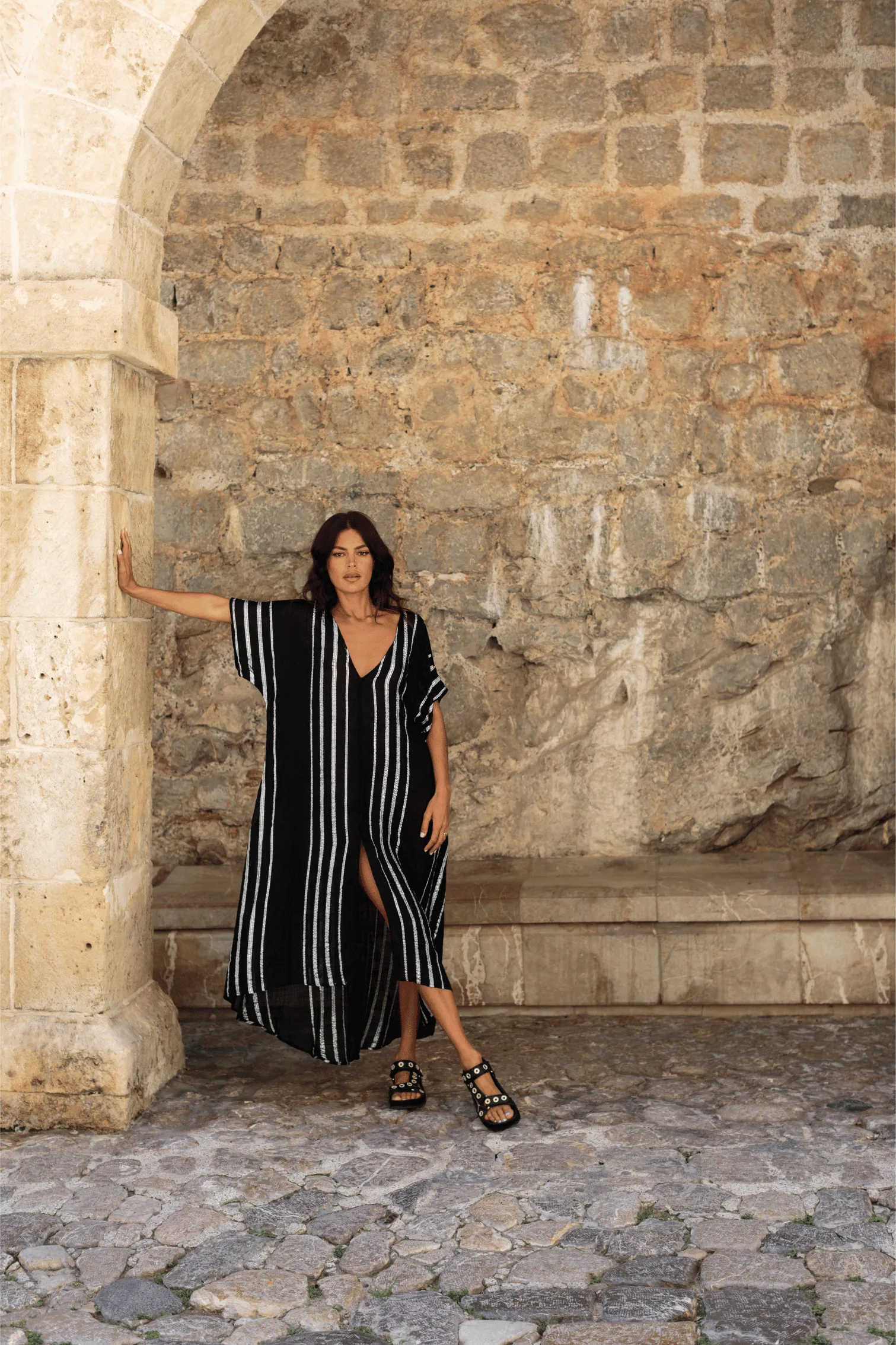 Metallic Striped Kaftan sold by Pitusa product image thumbnail 2