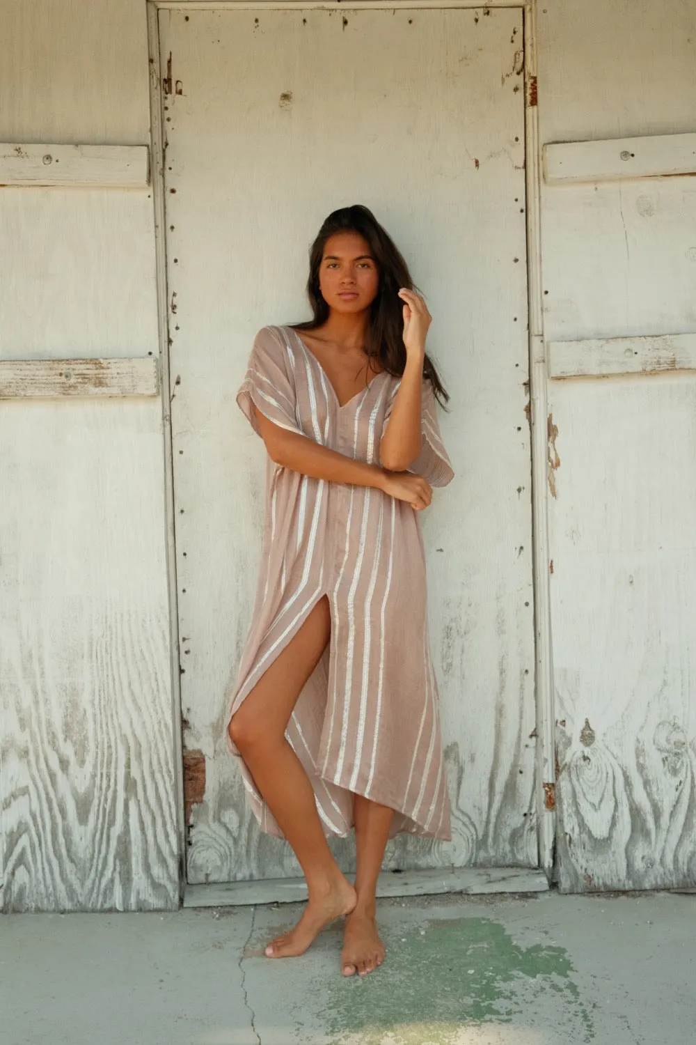 Metallic Striped Kaftan sold by Pitusa product image thumbnail 3