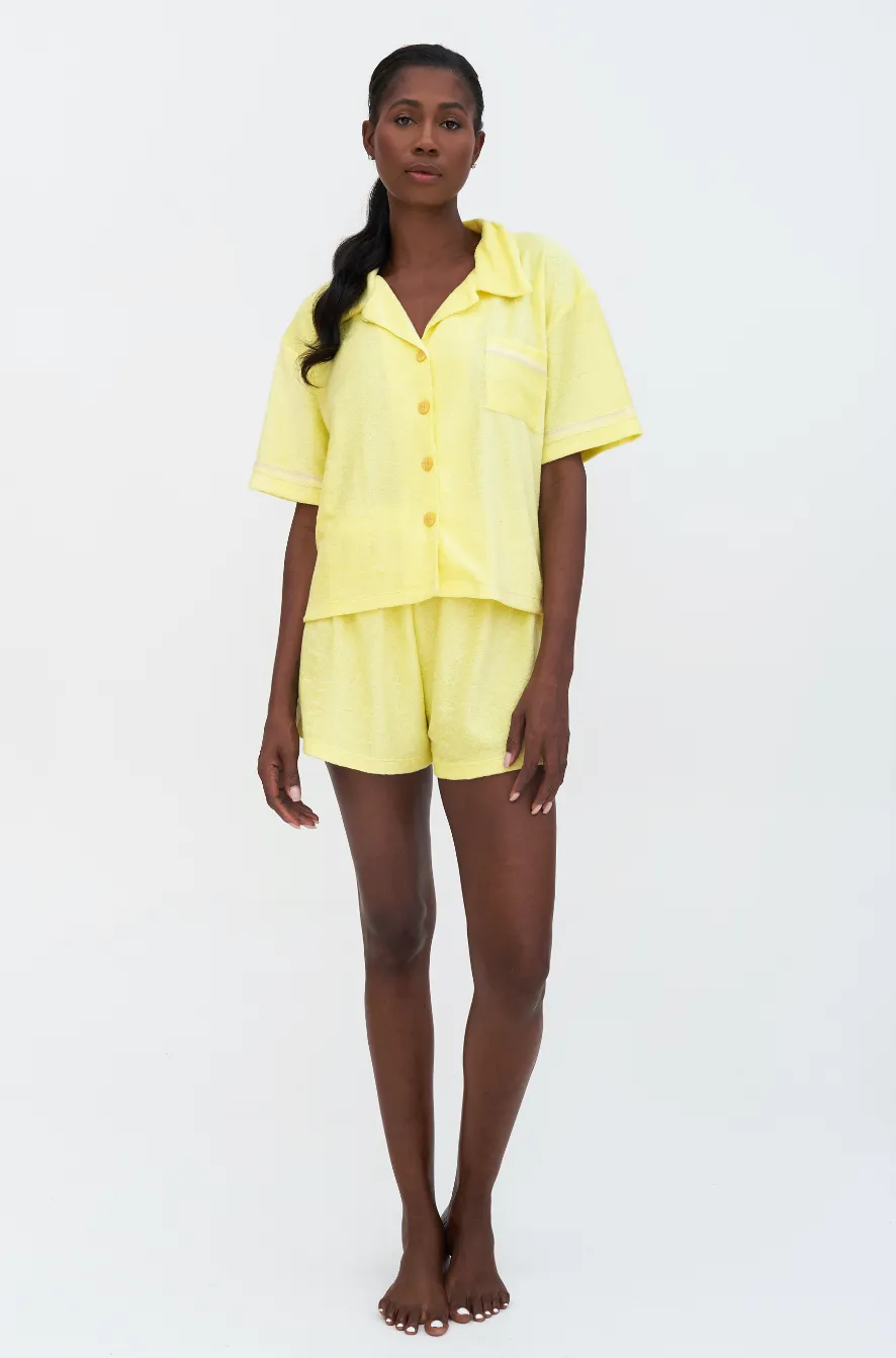 Terry Cloth Button-Down Top sold by Pitusa product image thumbnail 3