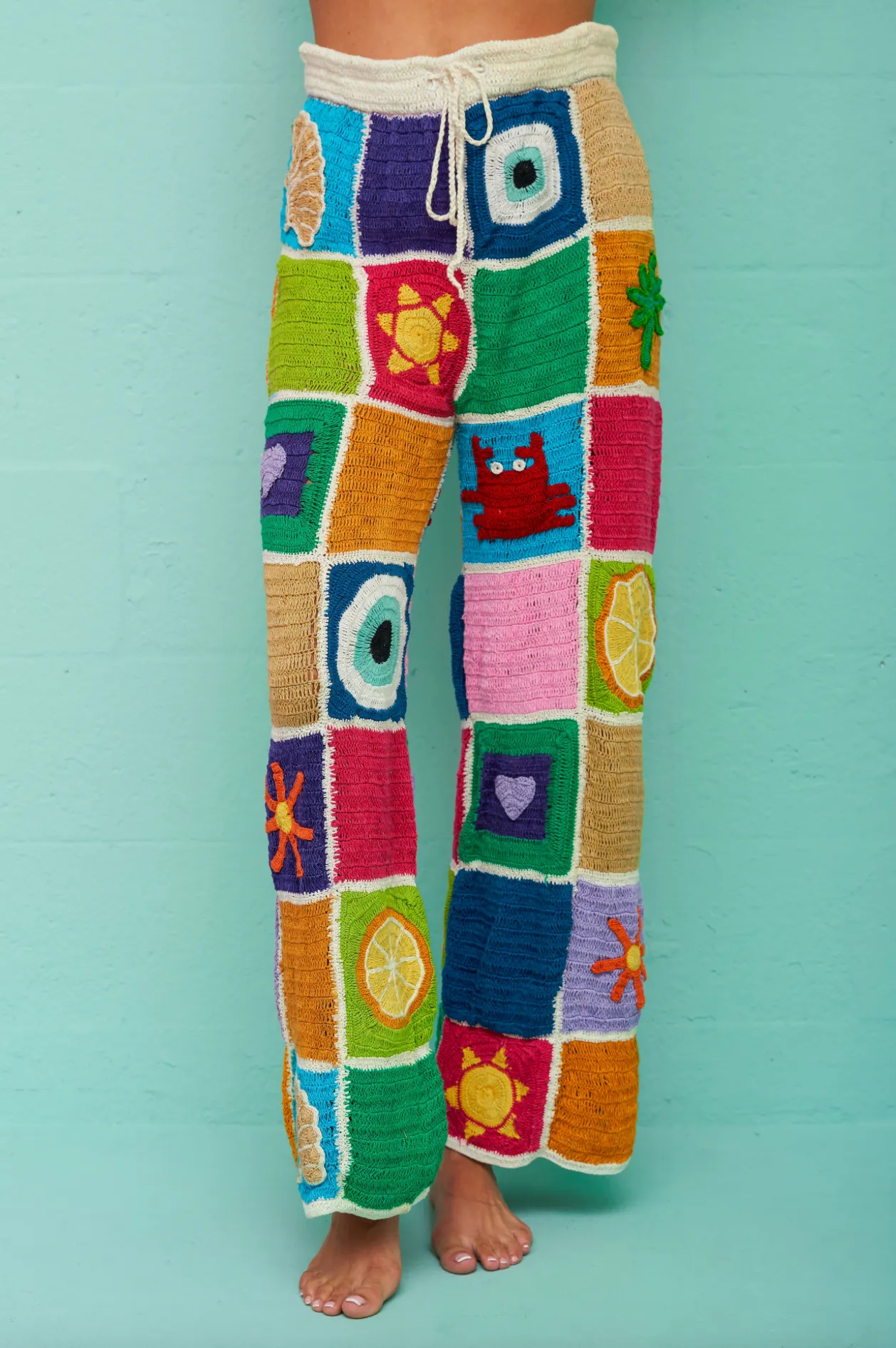 Crochet Patchwork Pants sold by Pitusa product image thumbnail 5