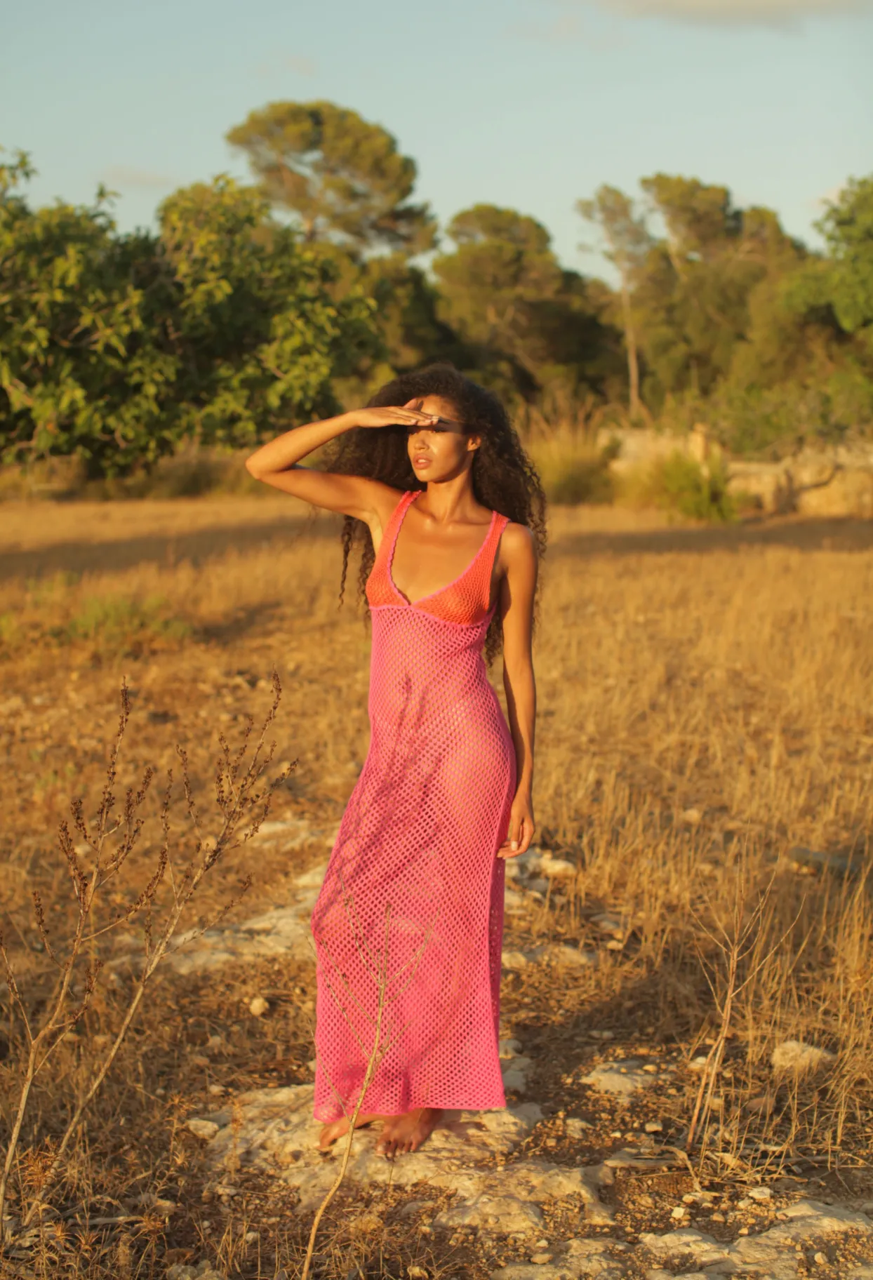 Crochet Colorblock Siren Dress sold by Pitusa product image thumbnail 3