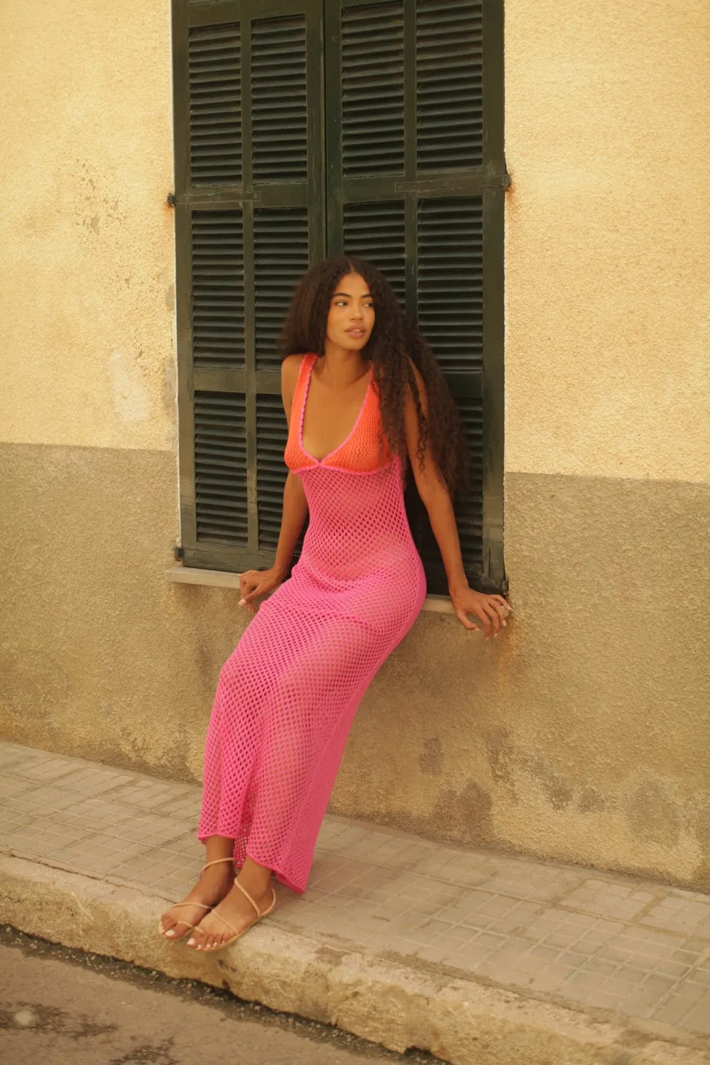 Crochet Colorblock Siren Dress sold by Pitusa product image thumbnail 2