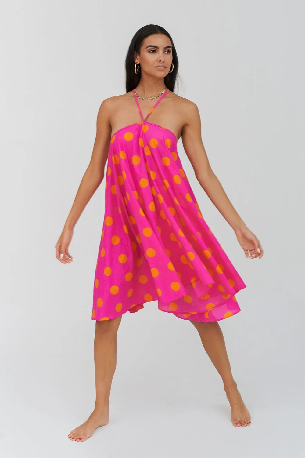 Polka Dot Crossover Halter Mini sold by Pitusa product image thumbnail 3